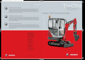 Minikotrók Neuson 1404