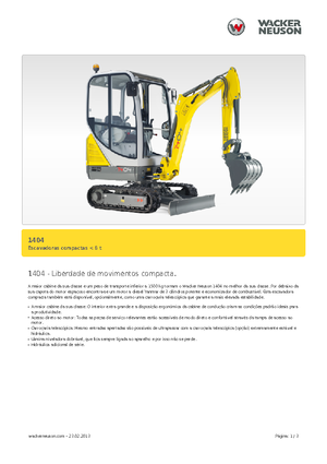 Minikotrók Neuson 1404