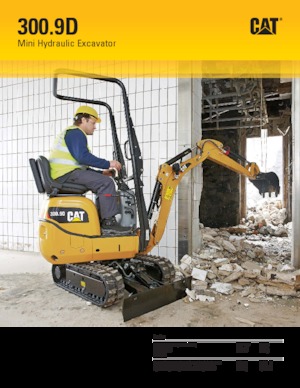 Minikotrók Caterpillar 300.9D