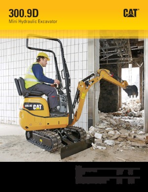 Minikotrók Caterpillar 300.9D