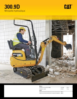 Minikotrók Caterpillar 300.9D