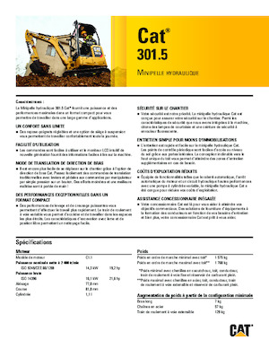 Minikotrók Caterpillar 301.5