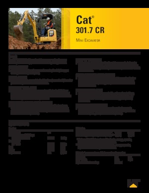 Minikotrók Caterpillar 301.7 CR