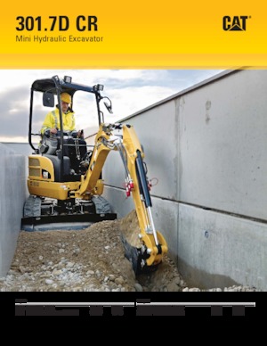 Minikotrók Caterpillar 301.7D CR