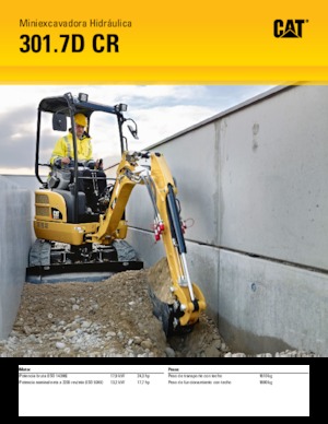 Minikotrók Caterpillar 301.7D CR