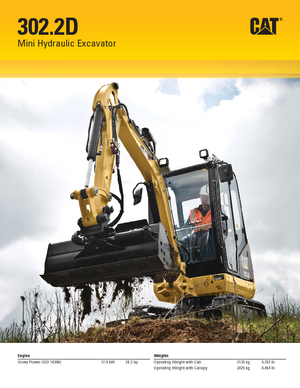 Minikotrók Caterpillar 302.2D