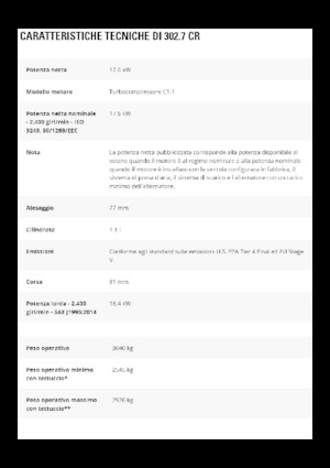 Minikotrók Caterpillar 302.7 CR