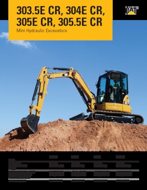 Minikotrók Caterpillar 303.5E CR
