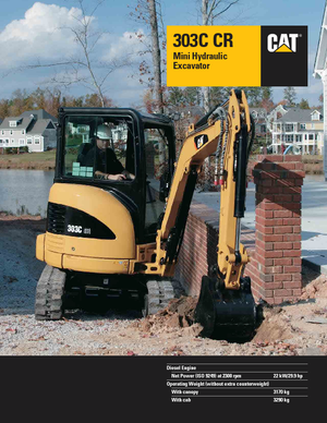 Minikotrók Caterpillar 303C CR