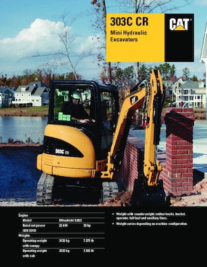 Minikotrók Caterpillar 303C