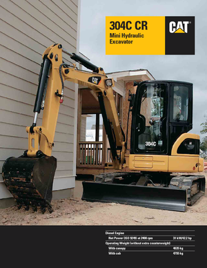 Minikotrók Caterpillar 304C CR