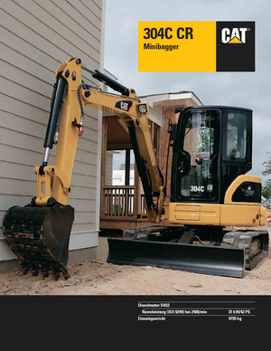 Minikotrók Caterpillar 304C CR