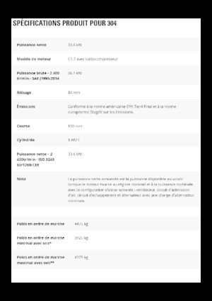 Minikotrók Caterpillar 304