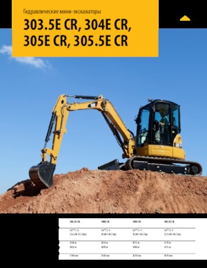 Minikotrók Caterpillar 305.5E CR
