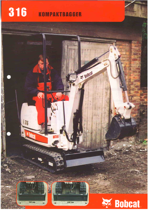 Minikotrók Bobcat 316 D
