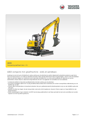 Minikotrók Wacker Neuson 6003