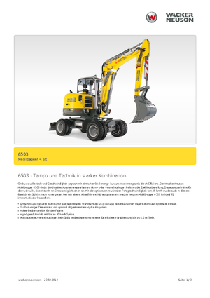 Gumikerekes kotrók Neuson 6503