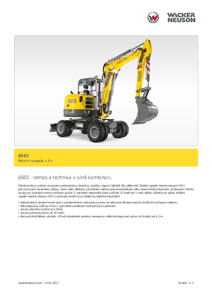 Gumikerekes kotrók Neuson 6503