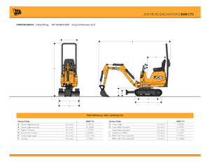 Minikotrók JCB 8008