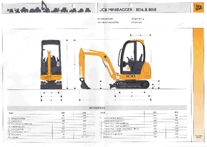 Minikotrók JCB 8016