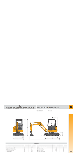 Minikotrók JCB 8025 ZTS