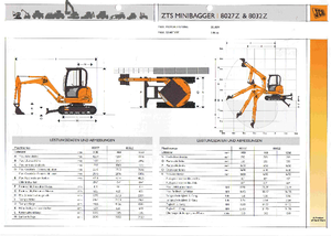 Minikotrók JCB 8032 Z