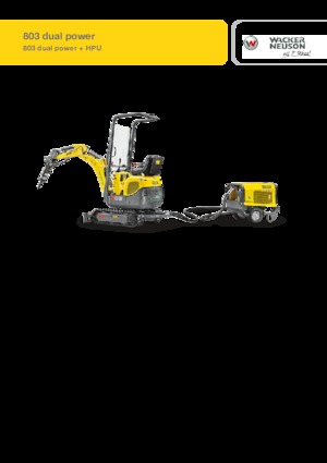 Minikotrók Wacker Neuson 803 dual power