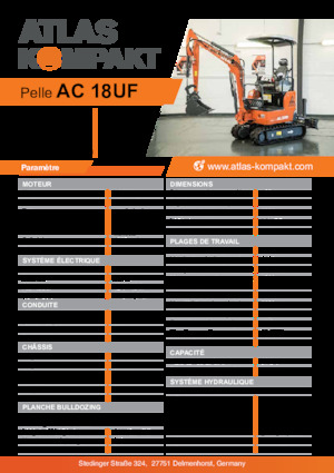 Minikotrók Atlas Kompakt AC 18UF