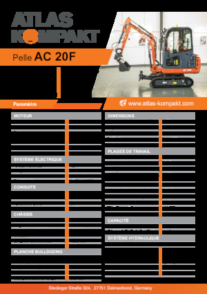 Minikotrók Atlas Kompakt AC 20F