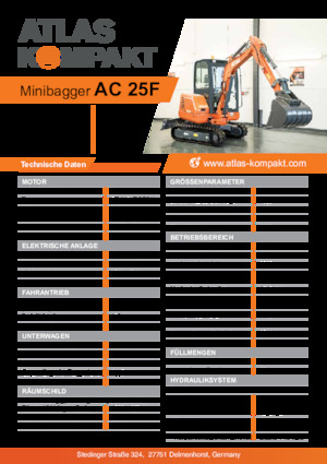 Minikotrók Atlas Kompakt AC 25F 