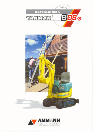 Minikotrók Yanmar B 08-3