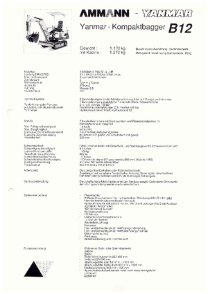 Minikotrók Yanmar B 12