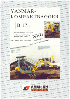 Minikotrók Yanmar B 17-2