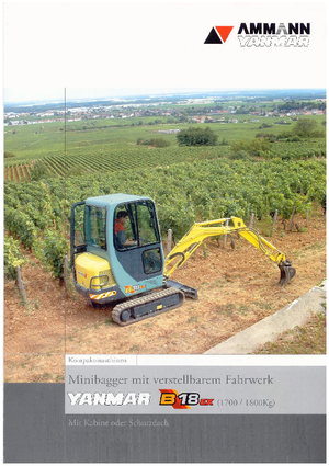 Minikotrók Yanmar B 18 EX