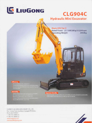 Minikotrók Liugong CLG904C 