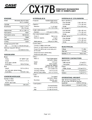 Minikotrók Case CX17B 