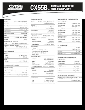 Minikotrók Case CX55B MTS