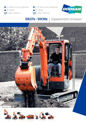 Minikotrók Doosan DX30Z