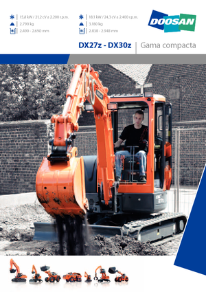 Minikotrók Doosan DX30Z