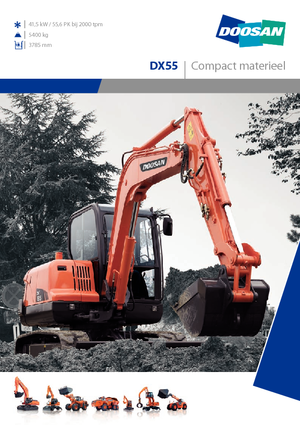 Gumikerekes kotrók Doosan DX 55