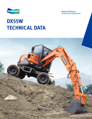 Gumikerekes kotrók Doosan DX55W