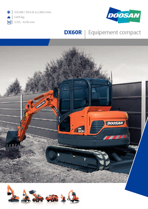 Minikotrók Doosan DX 60 R