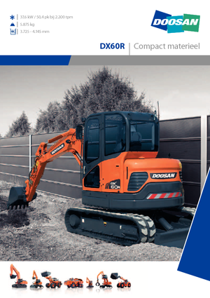Minikotrók Doosan DX 60 R
