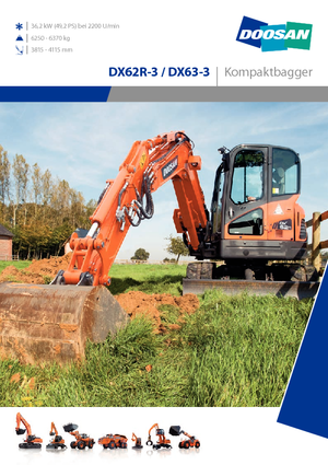 Lánctalpas kotrók Doosan DX62R-3