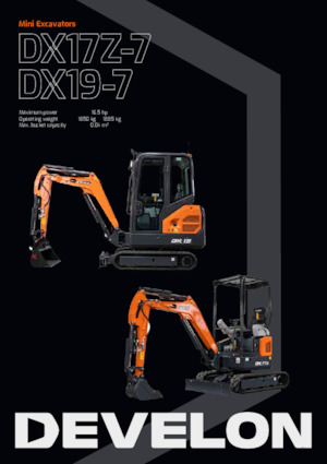 Minikotrók Develon DX19  