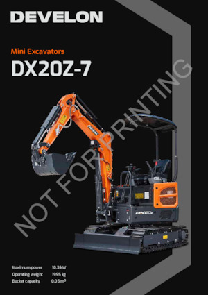 Minikotrók Develon DX20Z-7 