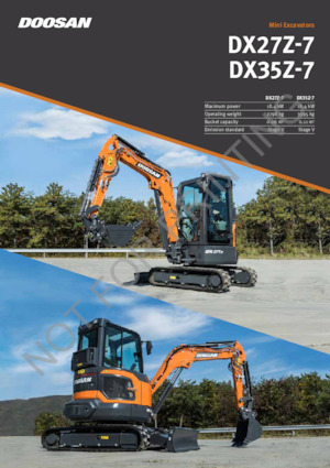 Minikotrók Develon DX35Z-7