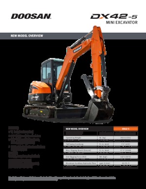 Minikotrók Doosan DX42-5