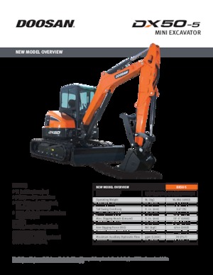 Minikotrók Doosan DX50-5