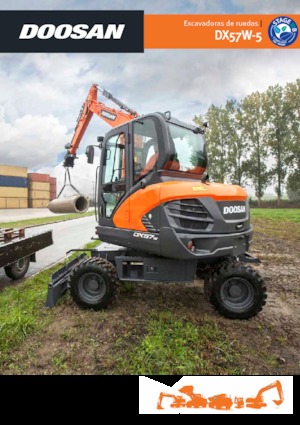 Gumikerekes kotrók Doosan DX57W-5